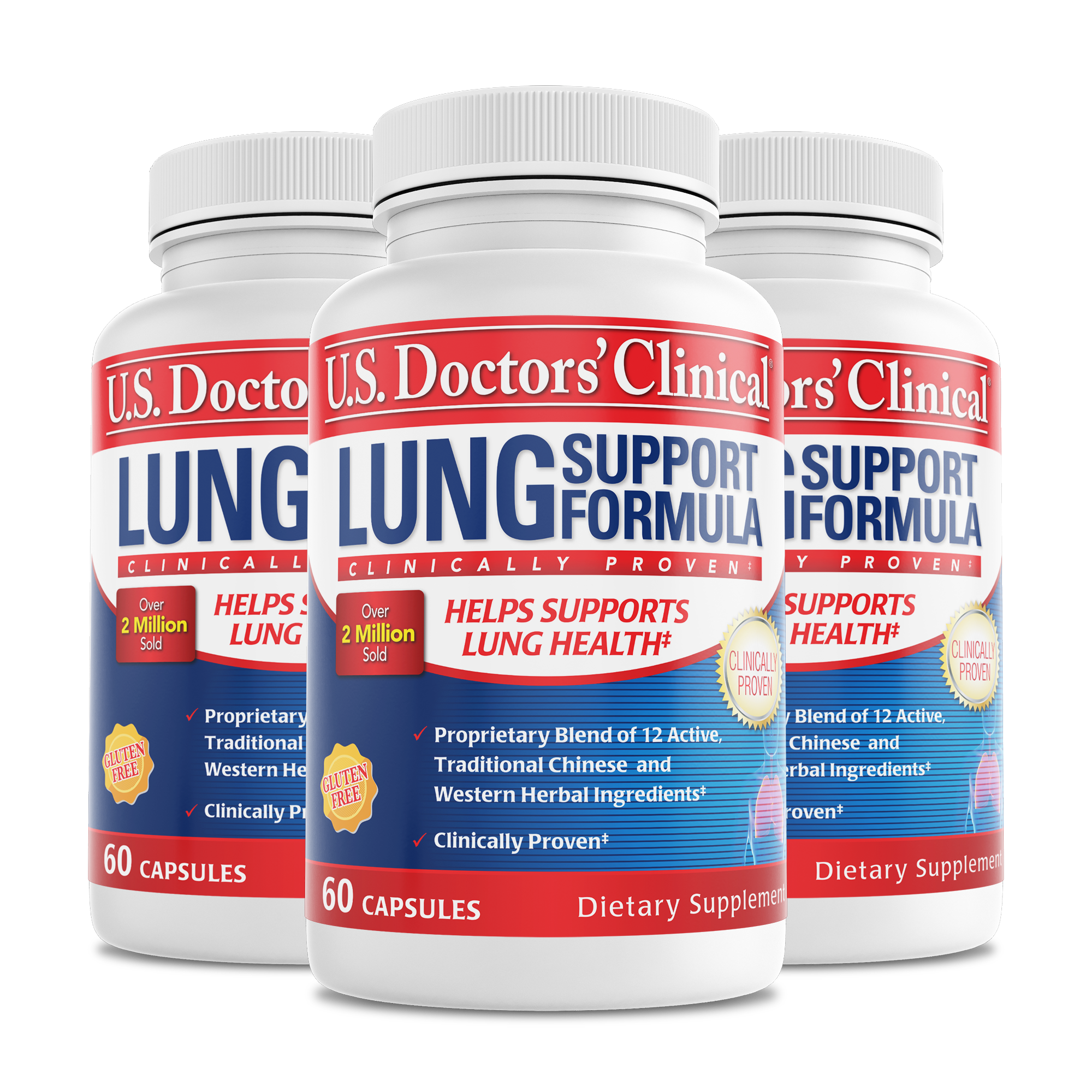 Lung Support bottle 3 pack