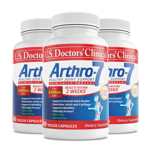 3-bottles of Clinically Proven U.S. Doctors' Clinical Arthro-7