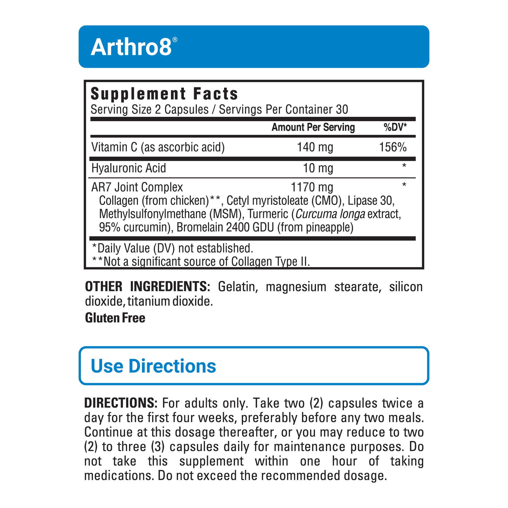 Arthro8 sup facts