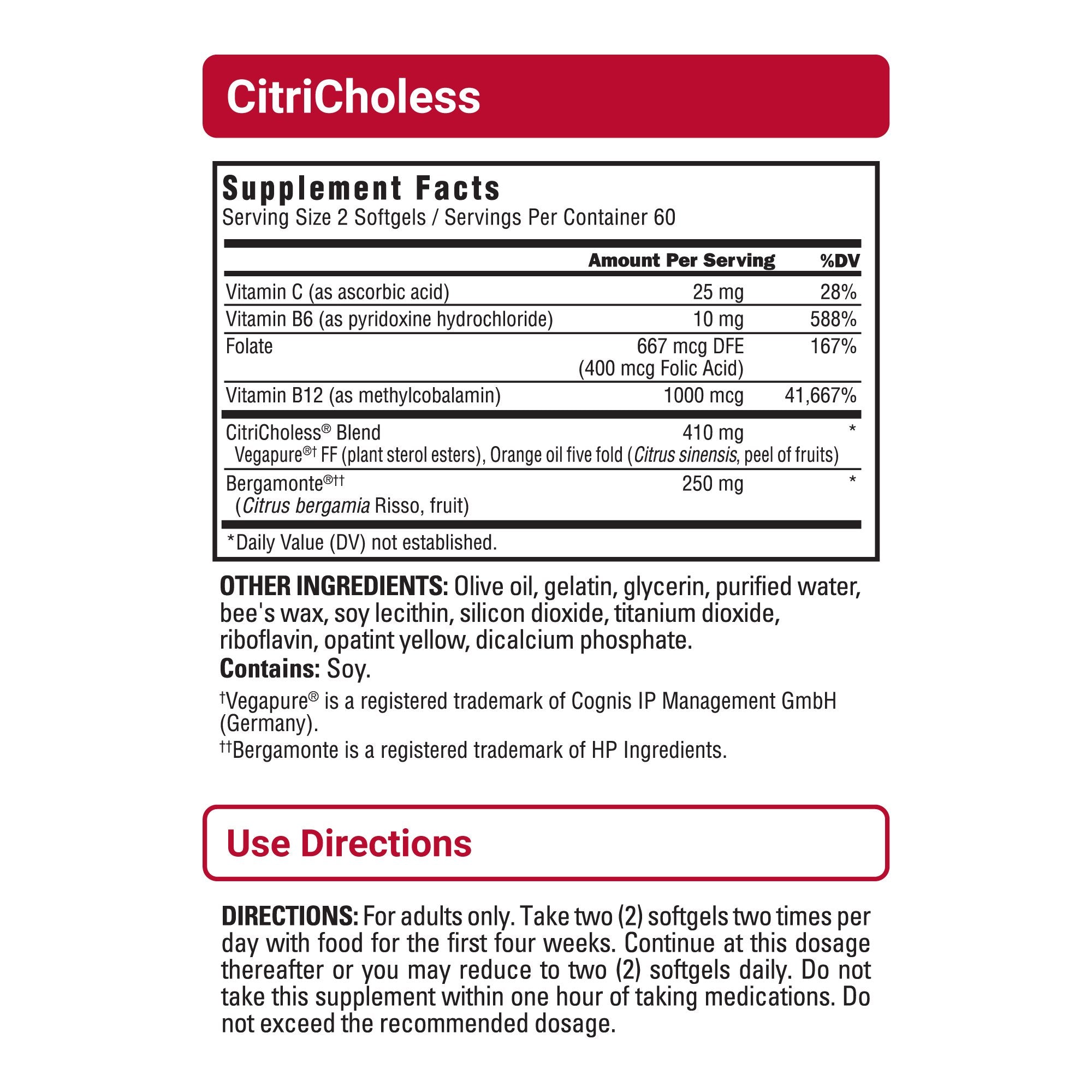 CitriCholess - Cholesterol Management, 3 bottles