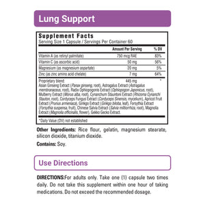 Lung Support sup facts