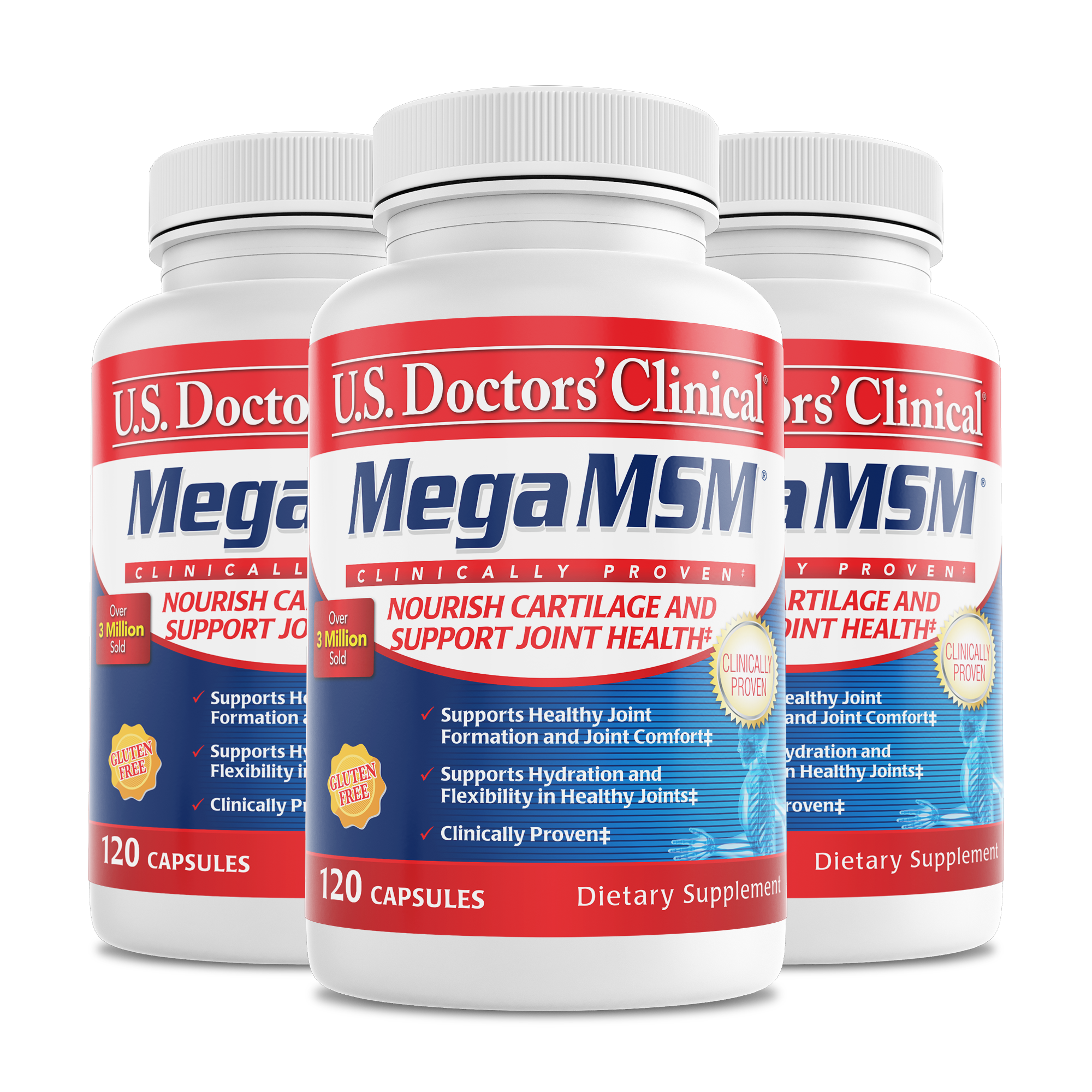 Mega MSM bottle 3 pack