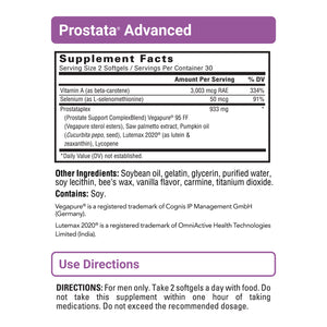 Prostata Advanced sup facts
